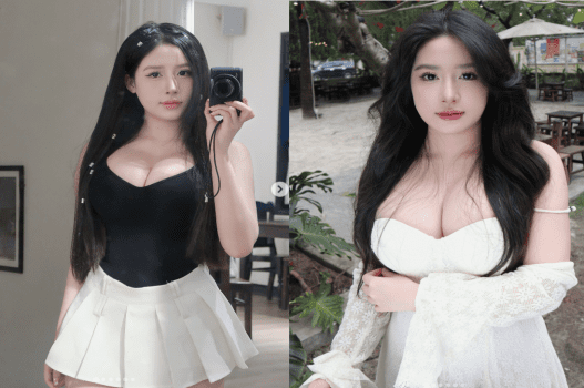 Check hàng em Giang bím hồng trắng nõn - VLXX.AS